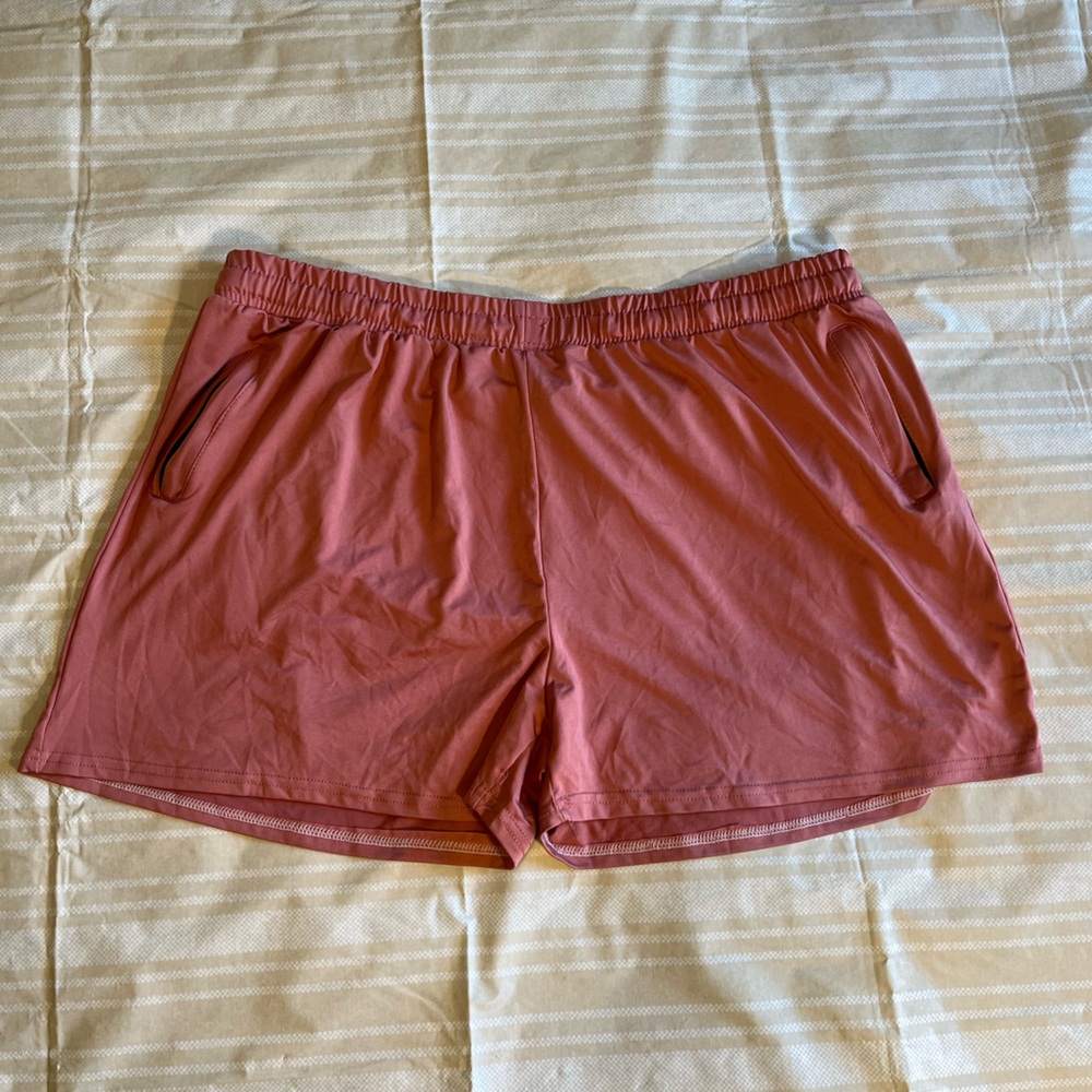 Essentials Terracotta Mesh Shorts